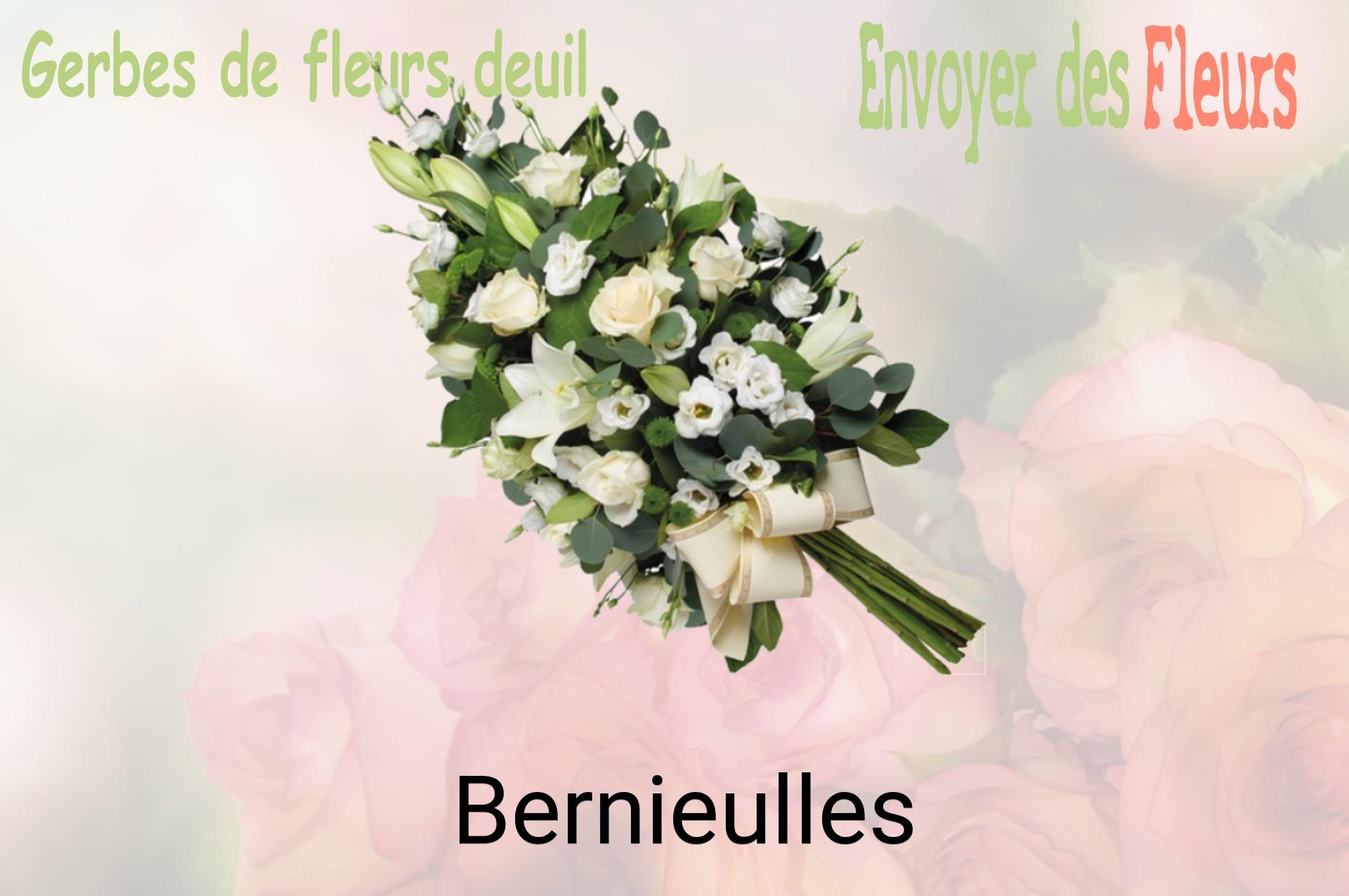 Gerbe de fleurs de deuil livrée à Bernieulles